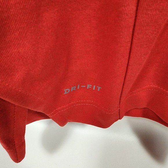Nike 1/2 Zip Pullover Football Shirt Top Red Men's Size Medium CW3509-657 NWT - Picture 3 of 12